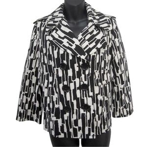 💥 Closet Clear Out Sale 💥 NWOT MICHAEL KORS Stylish Black & White Women's Blazer